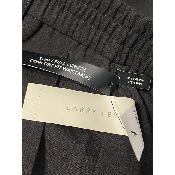 Larry Levine Slim Ankle Pants Slacks Women Size 24W Black - Picture 8 of 8